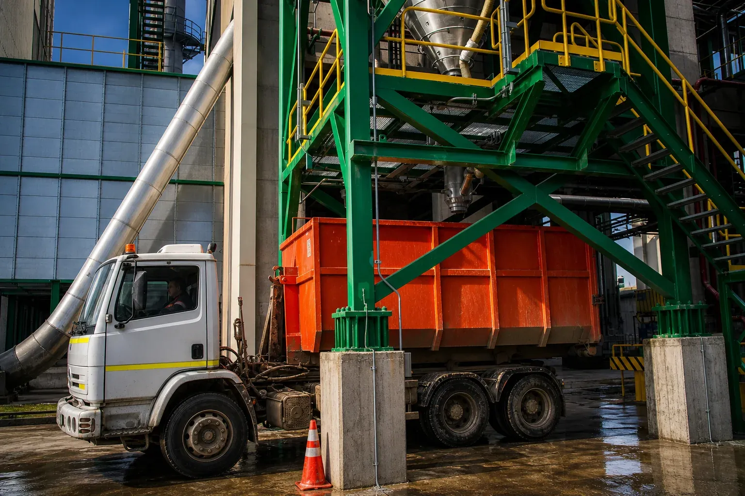 Transporte de residuos al exterior de planta